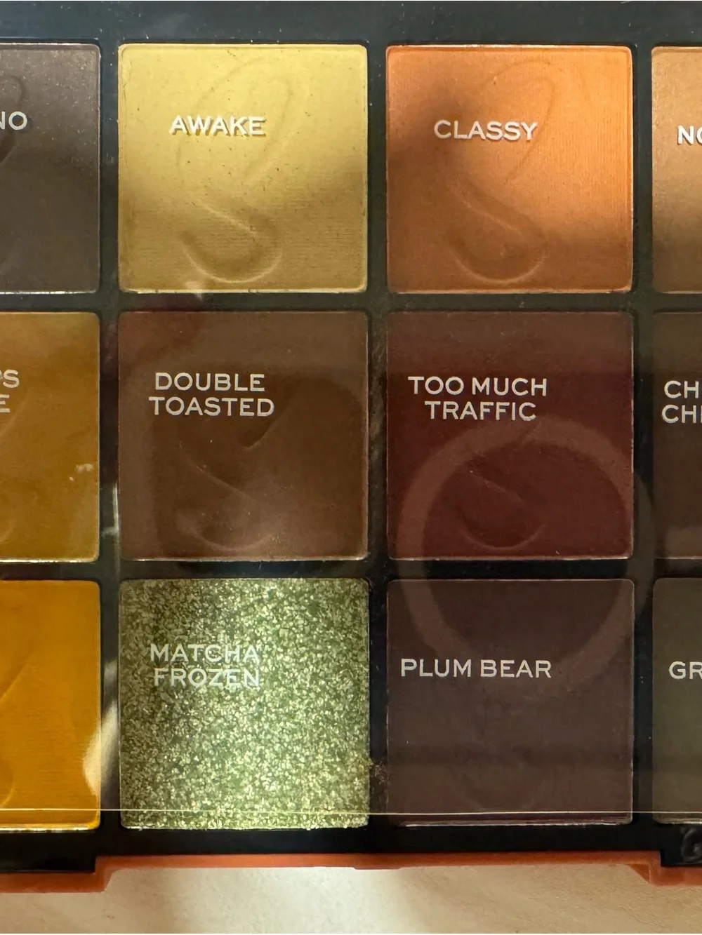 Makeup Revolution Eyeshadow Palette - Yellow, Orange, Green, Brown, Gold Shades